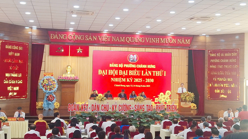 Đại hội Đảng bộ phường Chánh Hưng: Từ công nghệ số đến kiến tạo đô thị đáng sống
