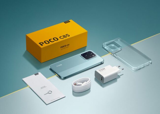 POCO C85 Unboxing With Charger